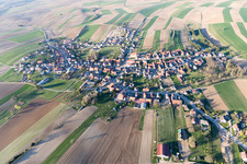 Photographie aérienne de Aschbach dans le département Bas Rhin, France