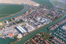 Vue aérienne de Caorle dans le département Metropolitanstadt Venedig, Italie