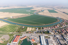 Photographie aérienne de Caorle dans le département Metropolitanstadt Venedig, Italie
