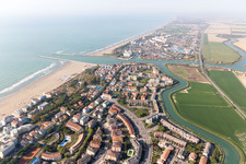 Caorle dans le département Metropolitanstadt Venedig, Italie d'en haut