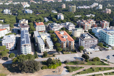 Vue aérienne de Bibione dans le département Vénétie, Italie