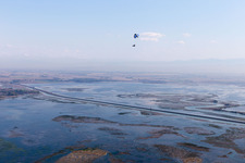 Vue aérienne de Grado dans le département Gorizia, Italie