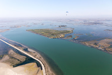Photographie aérienne de Grado dans le département Gorizia, Italie