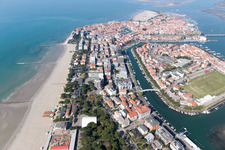 Photographie aérienne de Grado dans le département Gorizia, Italie