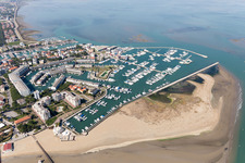 Image drone de Lignano Sabbiadoro dans le département Udine, Italie