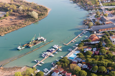 Vue aérienne de Cortellazzo dans le département Vénétie, Italie