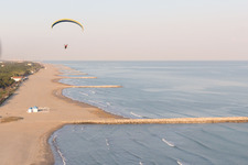 Vue aérienne de Ca' Pasquali dans le département Vénétie, Italie