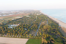 Vue oblique de Ca' Ballarin dans le département Vénétie, Italie