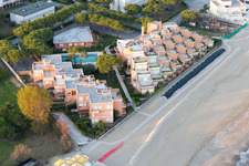 Vue aérienne de Cavallino dans le département Vénétie, Italie