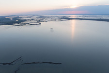 Vue d'oiseau de Jesolo dans le département Metropolitanstadt Venedig, Italie