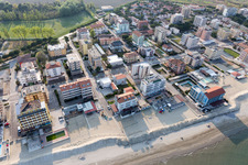 Lido DI Savio dans le département Émilie-Romagne, Italie vue d'en haut