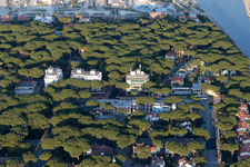 Lido degli Estensi dans le département Émilie-Romagne, Italie vue d'en haut