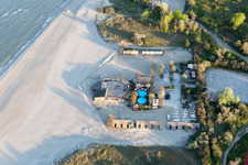 Lido di Spina dans le département Émilie-Romagne, Italie vue d'en haut