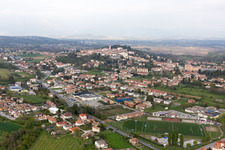 Vue oblique de San Daniele del Friuli dans le département Udine, Italie