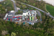 Vue aérienne de Installations techniques dans le parc industriel Mistral FVG SRL à Spilimbergo dans le département Pordenone, Italie