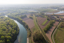 Vue aérienne de San Giorgio al Tagliamento-Pozzi dans le département Vénétie, Italie