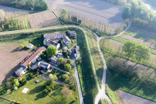 Vue aérienne de San Giorgio al Tagliamento-Pozzi dans le département Vénétie, Italie