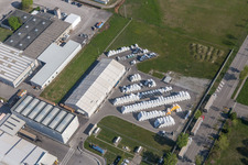 Vue aérienne de Locaux de l'usine Soprema Srl - Efyos à Zona Industriale Ponte Rosso à le quartier Zona Industriale Ponte Rosso in San Vito al Tagliamento dans le département Pordenone, Italie