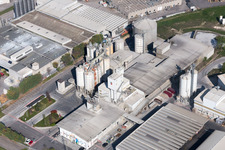 Vue aérienne de Ponte Rosso dans le département Frioul-Vénétie Julienne, Italie