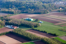 Vue aérienne de Mesinis dans le département Frioul-Vénétie Julienne, Italie