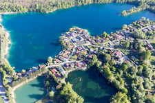 Vue aérienne de Beinheim dans le département Bas Rhin, France