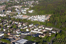 Vue aérienne de Nouvelle zone de développement Jalta Ring à le quartier Oos in Baden-Baden dans le département Bade-Wurtemberg, Allemagne
