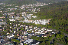 Vue aérienne de Nouvelle zone de développement Jalta Ring à le quartier Oos in Baden-Baden dans le département Bade-Wurtemberg, Allemagne