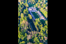 Château préféré à Förch à le quartier Förch in Rastatt dans le département Bade-Wurtemberg, Allemagne vue d'en haut