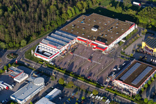 Vue aérienne de Quincaillerie BAUHAUS Rastatt à le quartier Rauental in Rastatt dans le département Bade-Wurtemberg, Allemagne
