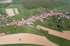 Eschbach dans le département Bas Rhin, France d'un drone