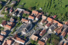 Forstheim dans le département Bas Rhin, France hors des airs