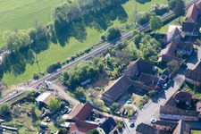 Uttenhoffen dans le département Bas Rhin, France vue d'en haut