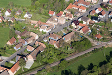 Enregistrement par drone de Uttenhoffen dans le département Bas Rhin, France