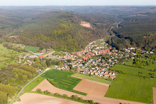 Offwiller dans le département Bas Rhin, France vue d'en haut