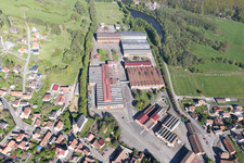 Vue d'oiseau de Zinswiller dans le département Bas Rhin, France