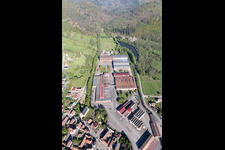 Enregistrement par drone de Zinswiller dans le département Bas Rhin, France