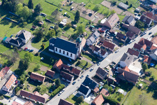 Gumbrechtshoffen dans le département Bas Rhin, France depuis l'avion