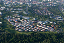Quartier Oberreut in Karlsruhe dans le département Bade-Wurtemberg, Allemagne hors des airs