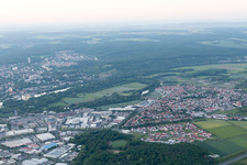 Vue aérienne de Sennfeld dans le département Bavière, Allemagne