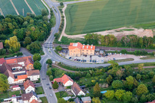 Vue aérienne de Aménagement des voies et construction de la gare de la Deutsche Bahn Rohrbach(Palatinat) à Rohrbach dans le département Rhénanie-Palatinat, Allemagne