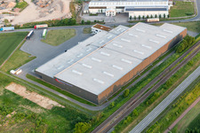 Vue aérienne de Entrepôts et bâtiments d'expédition de la société Eichenlaub Logistik GmbH à Rohrbach dans le département Rhénanie-Palatinat, Allemagne