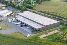 Photographie aérienne de Entrepôts et bâtiments d'expédition de la société Eichenlaub Logistik GmbH à Rohrbach dans le département Rhénanie-Palatinat, Allemagne