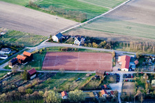 Waldsee dans le département Rhénanie-Palatinat, Allemagne depuis l'avion