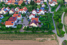 Vue d'oiseau de Bas-Rappenfeld à le quartier Mörlheim in Landau in der Pfalz dans le département Rhénanie-Palatinat, Allemagne