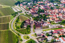 Vue oblique de Quartier Schweigen in Schweigen-Rechtenbach dans le département Rhénanie-Palatinat, Allemagne