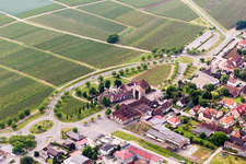 Quartier Schweigen in Schweigen-Rechtenbach dans le département Rhénanie-Palatinat, Allemagne d'en haut