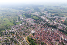 Wissembourg dans le département Bas Rhin, France vue d'en haut