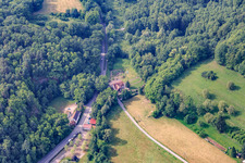 Vue aérienne de Sankt Germannshof dans le département Rhénanie-Palatinat, Allemagne