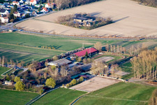 Vue aérienne de Club d'équitation Altrip eV à Altrip dans le département Rhénanie-Palatinat, Allemagne