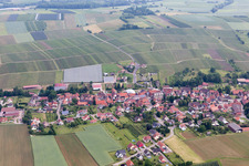 Steinseltz dans le département Bas Rhin, France hors des airs